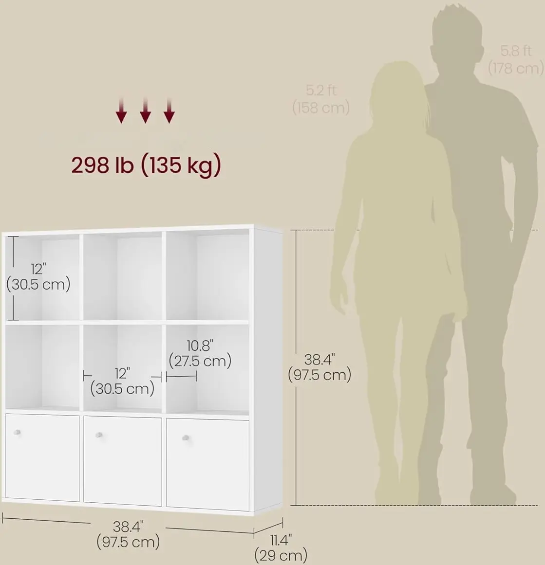 Стеллаж Vasagle LBC33WT (White) - 5