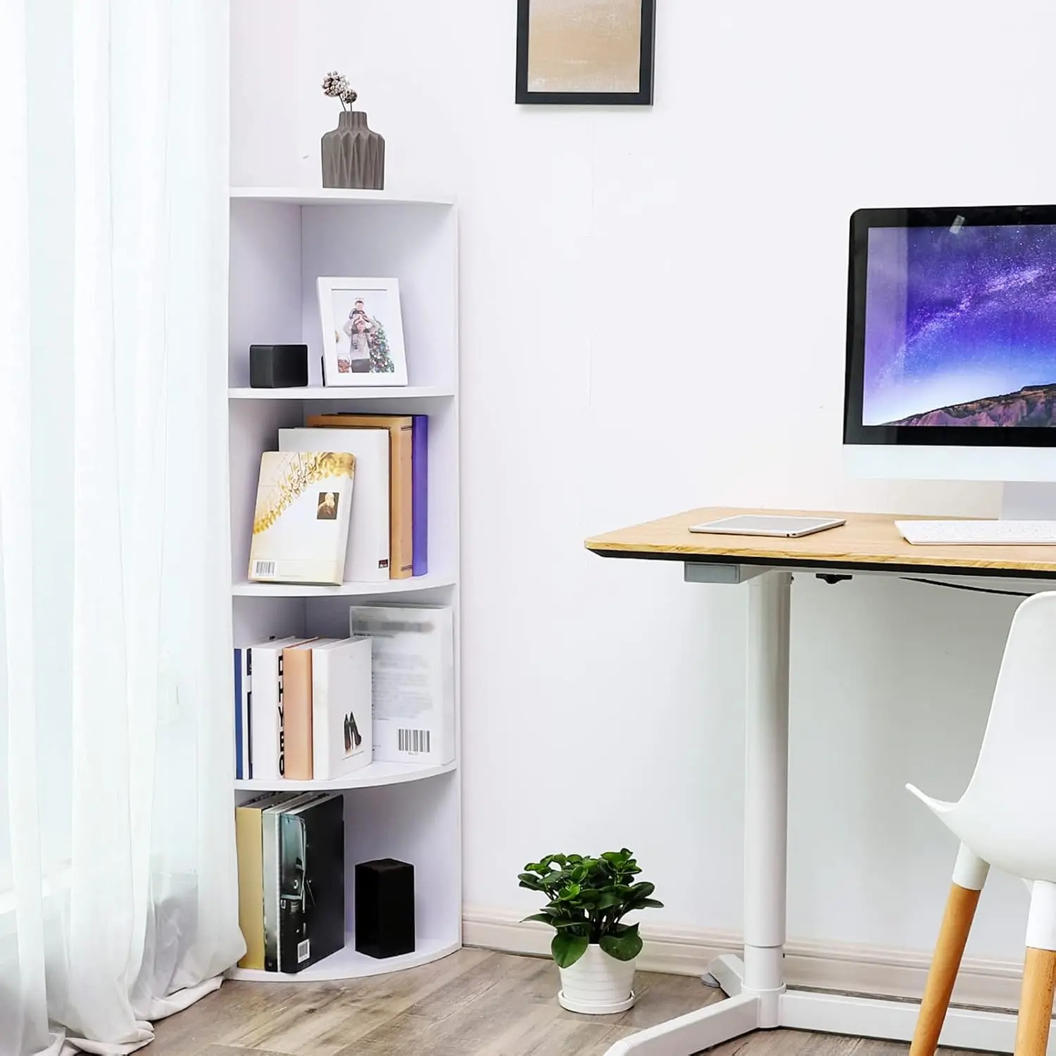 Etajera Vasagle LBC42WT (White) - 4