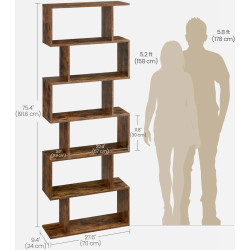 Стеллаж Vasagle LBC61BX (Rustic Brown) Thumb