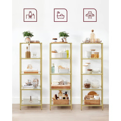 Etajera Vasagle LGT029A01 (Gold) Thumb