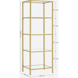 Etajera Vasagle LGT029A01 (Gold) Thumb