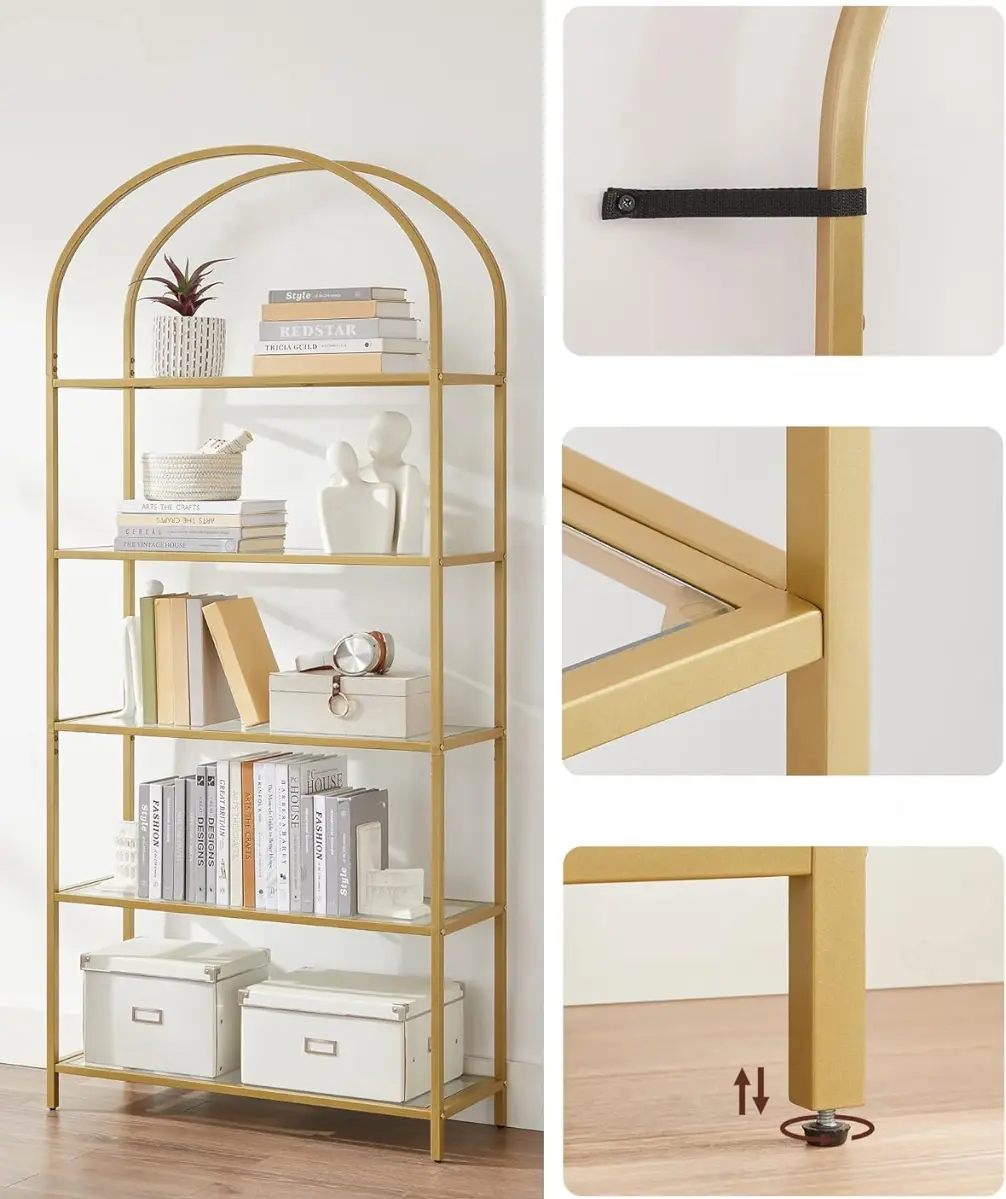 Стеллаж Vasagle LGT050A01 (Gold) - 4