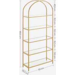 Стеллаж Vasagle LGT050A01 (Gold) Thumb