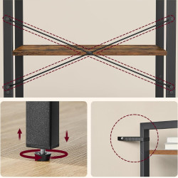 Стеллаж Vasagle LLS062B01 (Rustic Brown/Black) Thumb