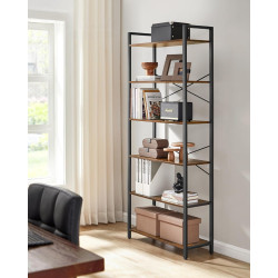 Стеллаж Vasagle LLS082B01 (Rustic Brown/Ink Black) Thumb