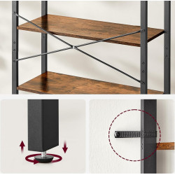 Стеллаж Vasagle LLS082B01 (Rustic Brown/Ink Black) Thumb