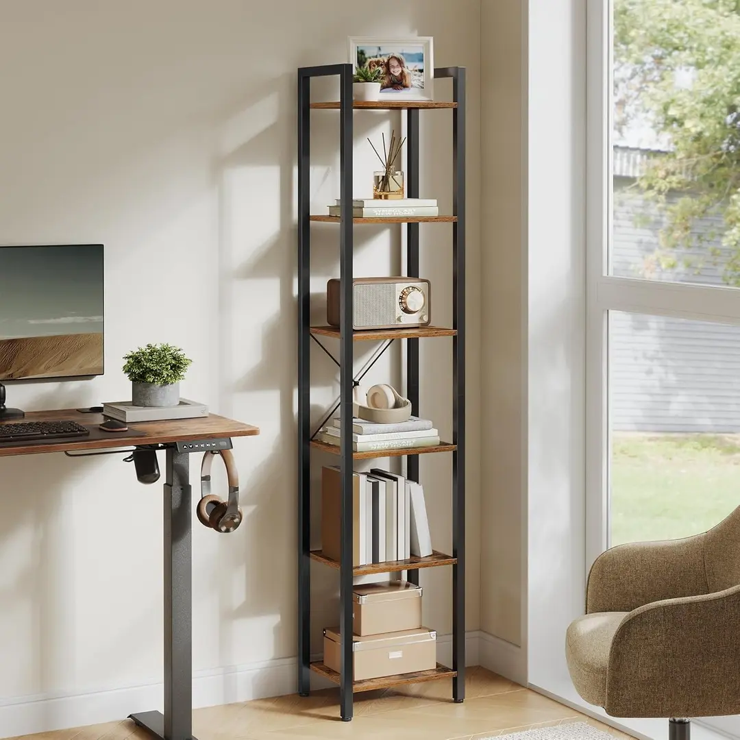 Стеллаж Vasagle LLS101B01 (Rustic Brown/Black)