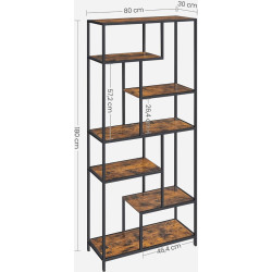 Стеллаж Vasagle LLS119B01 (Rustic Brown/Black) Thumb