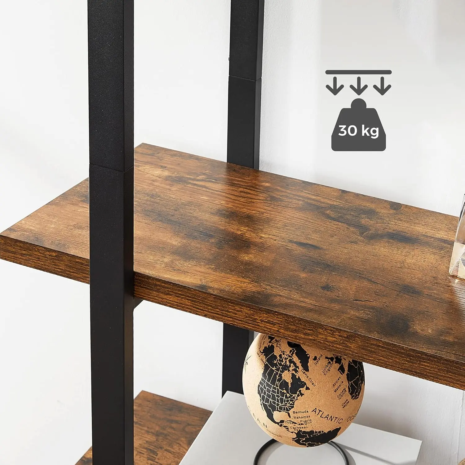 Стеллаж Vasagle LLS55BX (Rustic Brown/Black) - 5