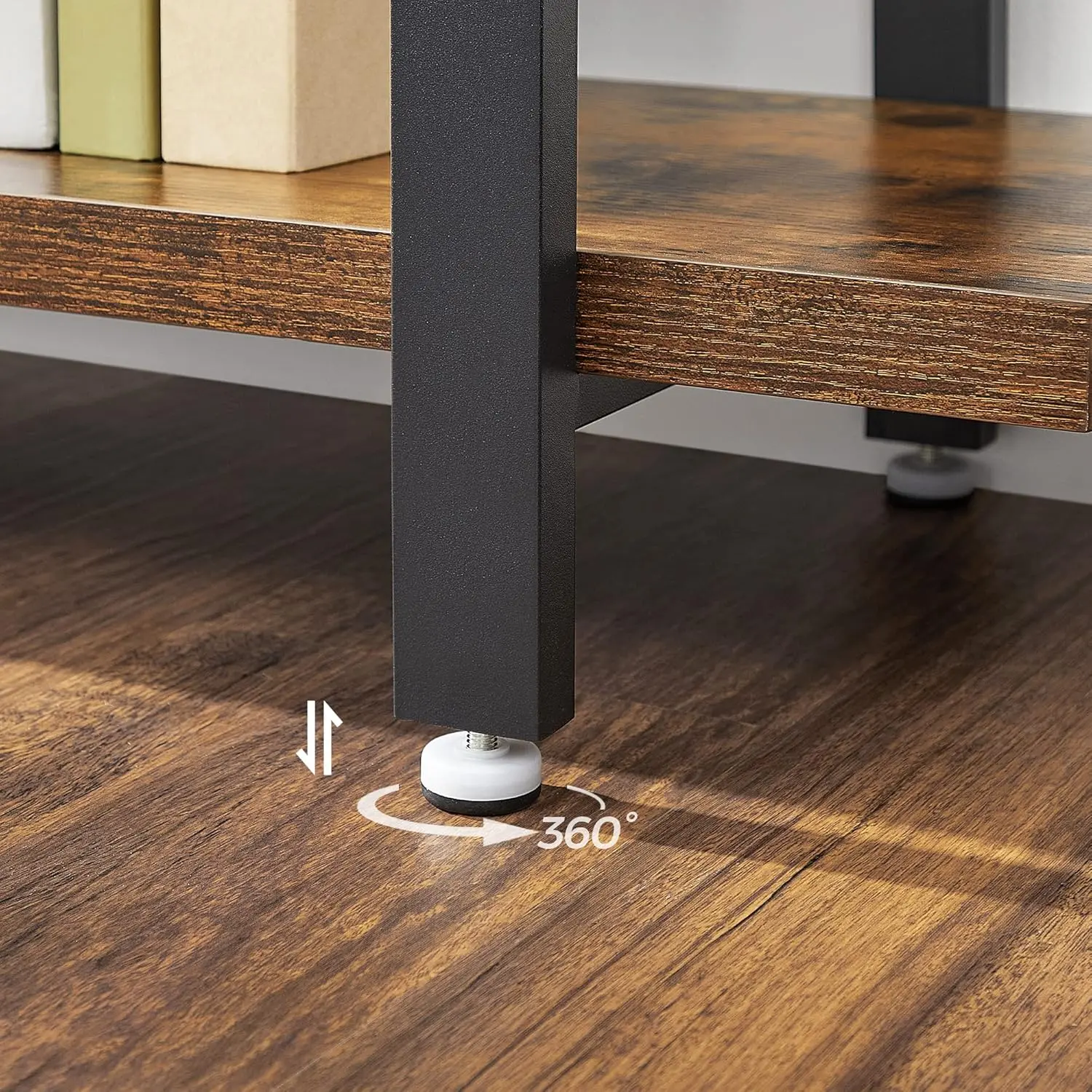 Стеллаж Vasagle LLS55BX (Rustic Brown/Black) - 6