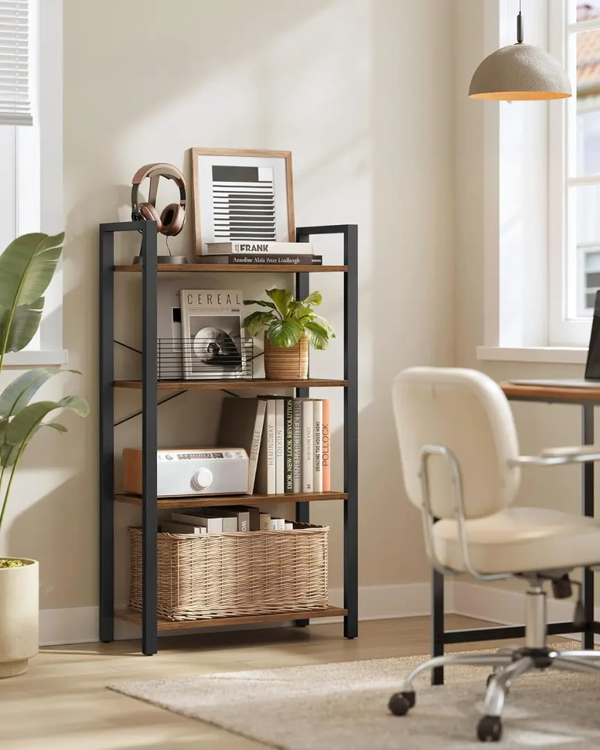 Стеллаж Vasagle LLS60BX (Rustic Brown/Black)