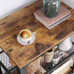 Etajera Vasagle LRC78X (Rustic Brown/Black) Thumb