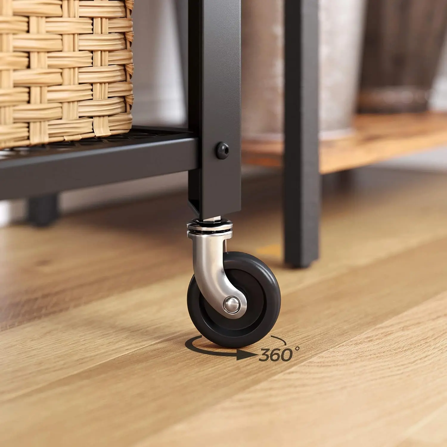 Etajera Vasagle LRC78X (Rustic Brown/Black)