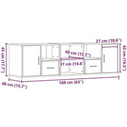 Etajera modulara VidaXL 3307819 (White) Thumb