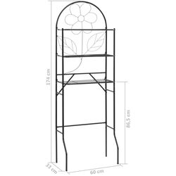 Etajera VidaXL 246722 (Black) Thumb