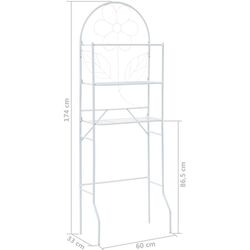 Etajera VidaXL 246723 (White) Thumb