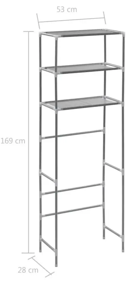 Etajera VidaXL 282464 (Silver)