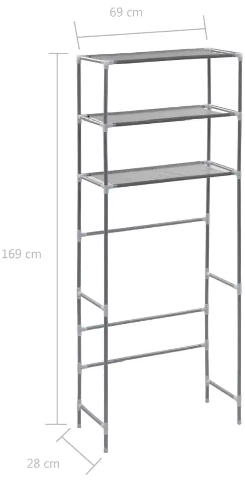 Etajera VidaXL 282465 (Silver)