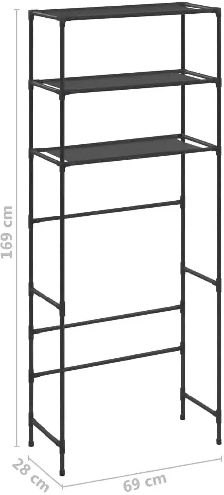 Etajera VidaXL 288330 (Black)