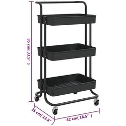 Etajera VidaXL 336335 (Black) Thumb