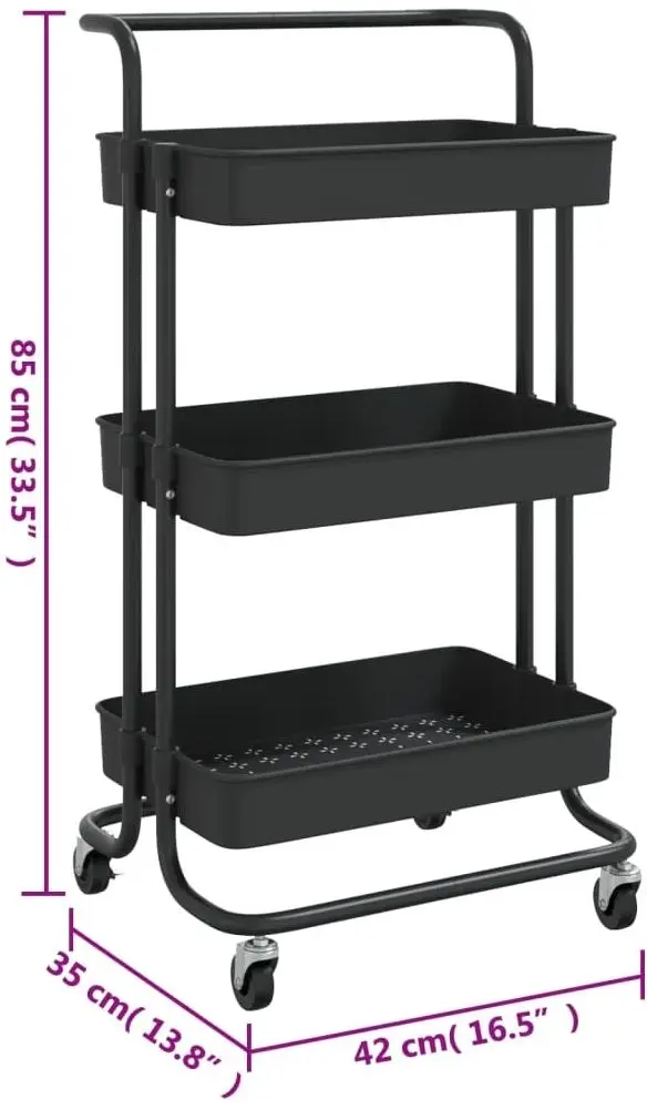 Etajera VidaXL 336335 (Black)