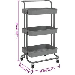 Etajera VidaXL 336337 (Grey) Thumb