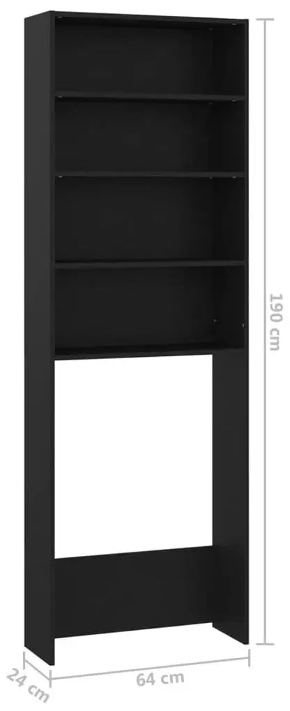 Etajera VidaXL 808405 (Black)