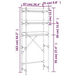 Etajera VidaXL 838978 (Black) Thumb