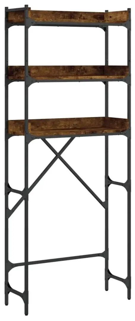 Стеллаж VidaXL 838980 (Smoked Oak) - 2