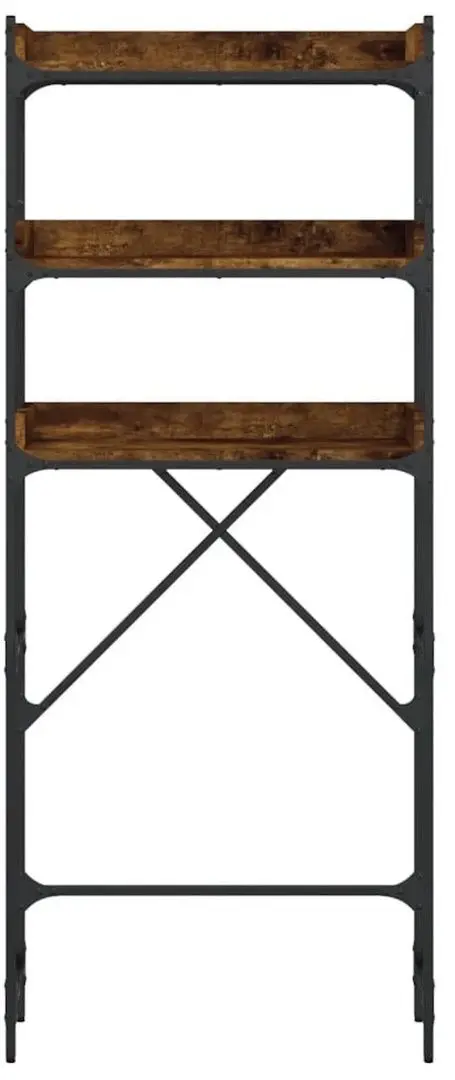 Стеллаж VidaXL 838980 (Smoked Oak) - 3