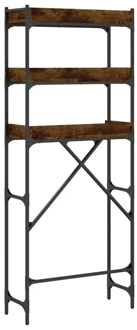 Стеллаж VidaXL 838980 (Smoked Oak) - 5