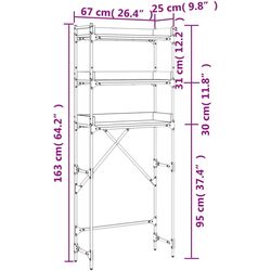 Etajera VidaXL 838982 (Brown Oak) Thumb