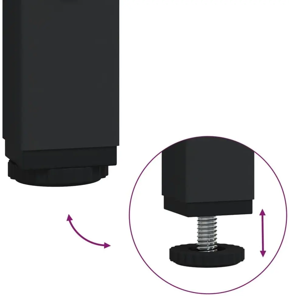 Etajera VidaXL 838983 (Black)