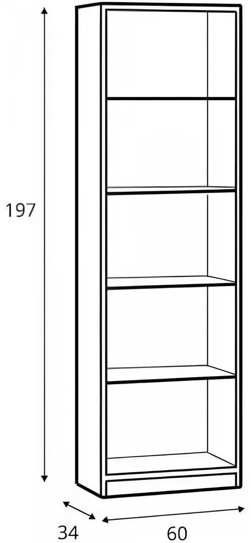 Etajera Yasen Nepo EG60 (Sonoma Oak)