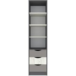 Стеллаж Yasen Дисней 3Ш (Графит Серый/Дуб Крафт Белый/Кашемир) Thumb