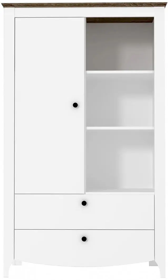 Etajera Yasen Karina KOM1D2S (Nymphea Alba/Sonoma Oak Truffle)