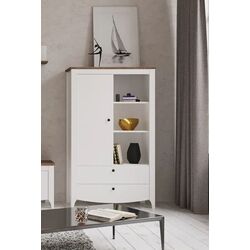 Etajera Yasen Karina KOM1D2S (Nymphea Alba/Sonoma Oak Truffle)