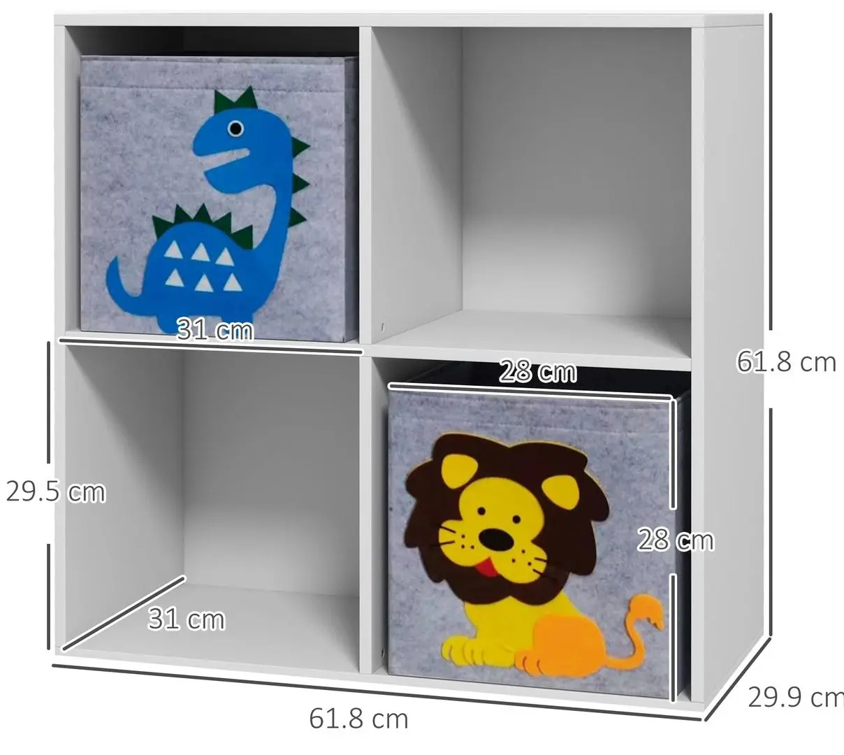 Стеллаж Zonekiz 311-065V00WT (White) - 4