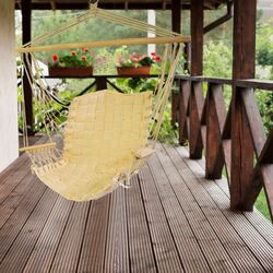 Fotoliu-hamac suspendat 4iQ HAM000038 (Beige)