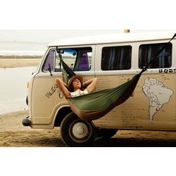 Hamac Amazonas Adventure Moskito Hammock Thermo (Green/Brown) Thumb