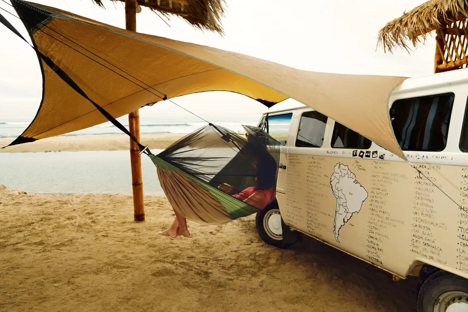 Hamac Amazonas Adventure Moskito Hammock Thermo (Green/Brown)