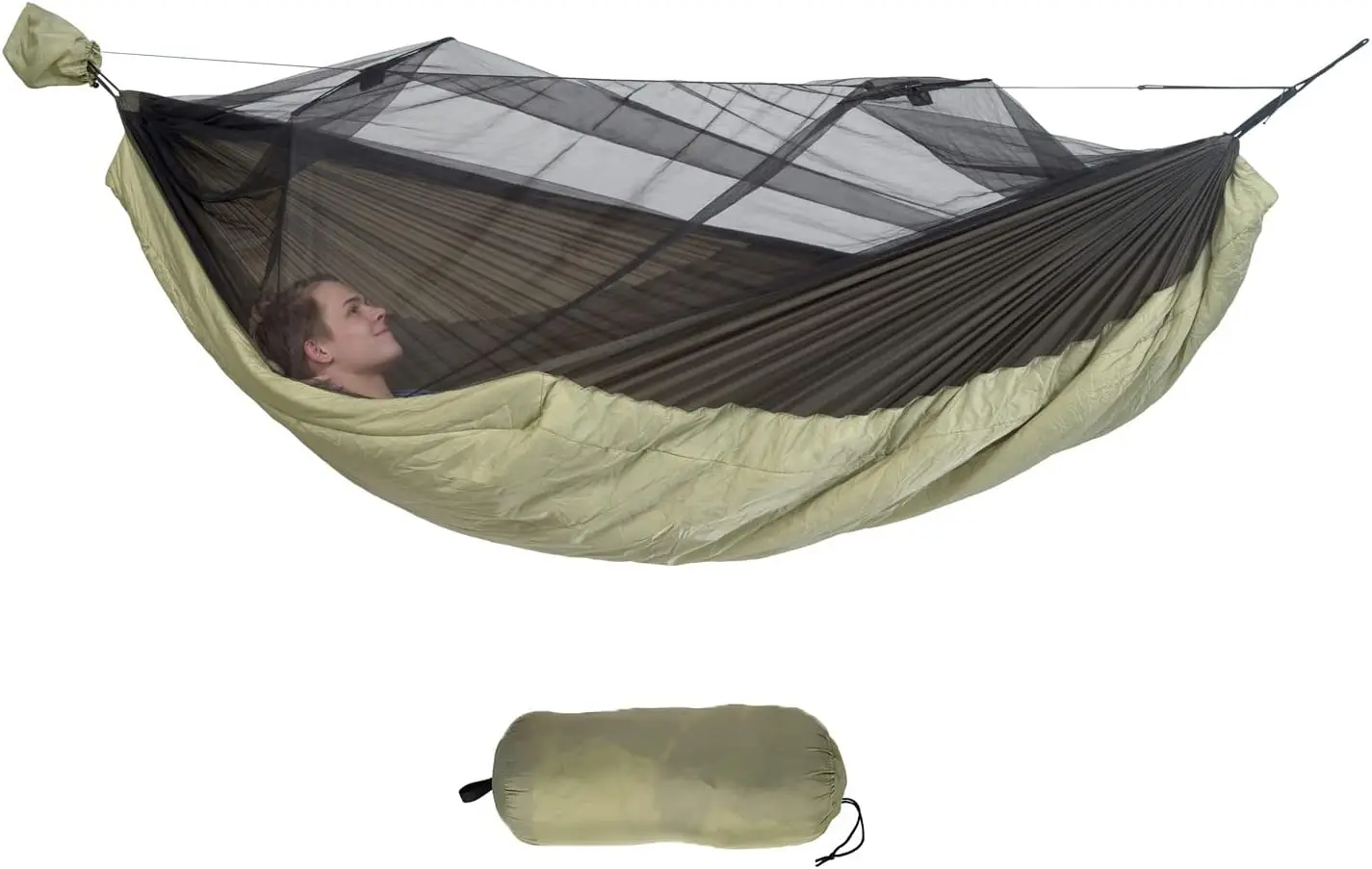 Hamac Amazonas Moskito-Traveller Quilted (Green/Black)