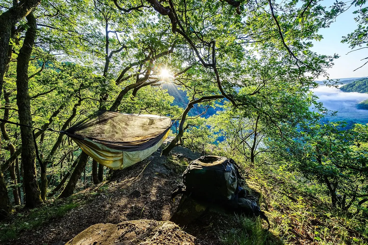 Гамак Amazonas Moskito-Traveller Thermo XXL (Green/Black)