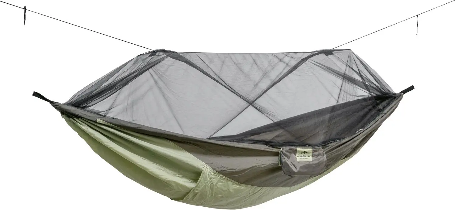 Гамак Amazonas Moskito-Traveller Thermo XXL (Green/Black)