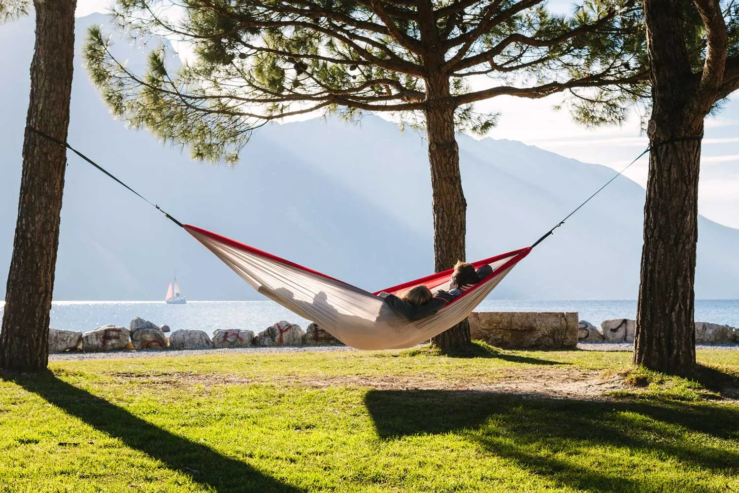 Hamac Amazonas Silk Traveller XXL (Red/Grey)