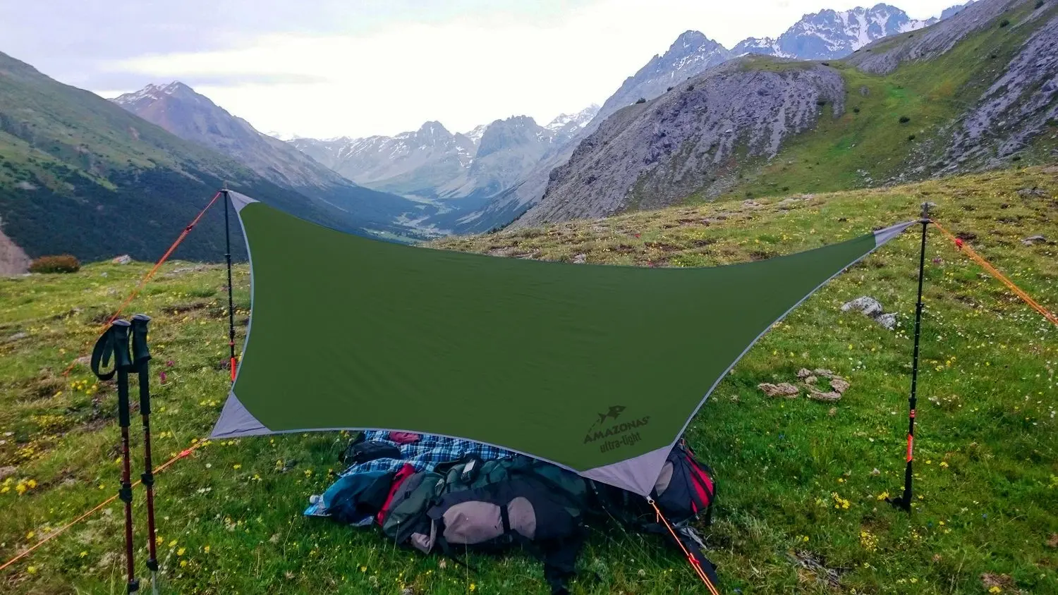 Tent pentru hamac Amazonas Traveller Tarp (Green)