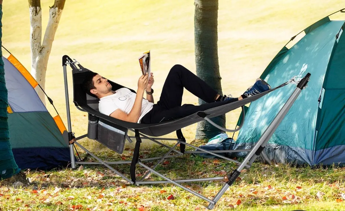 Hamac Costway NP10175DK (Black) - 3