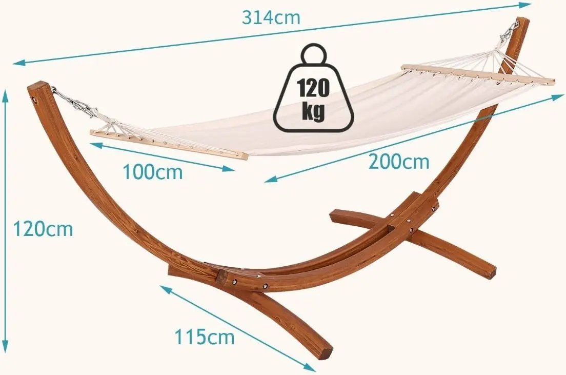 Hamac Costway OP70771 (Brown/Beige) - 3