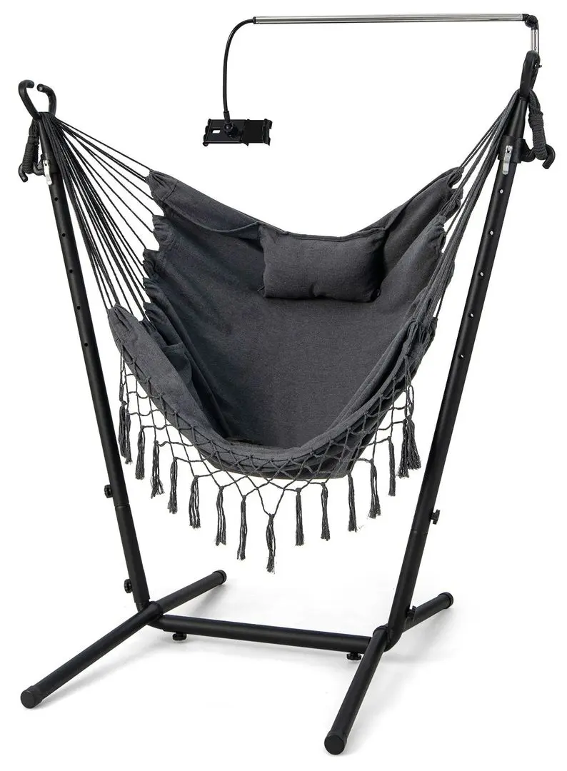 Гамак-кресло Costway NP10958GR (Grey/Black)