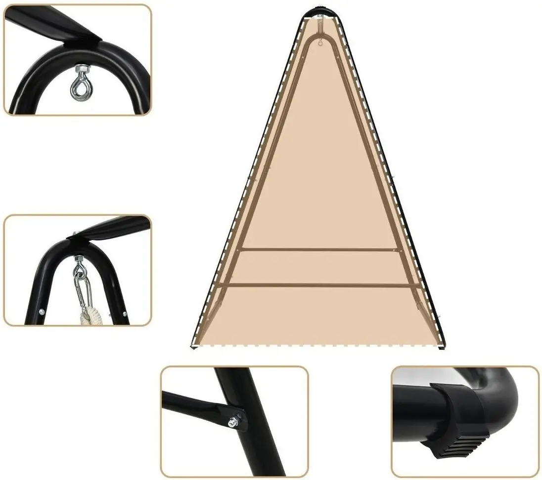 Hamac-fotoliu suspendat Costway NP10577BE (Beige) - 3